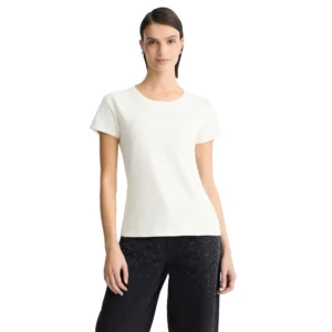 Liu Jo T shirt donna maniche corte TA5214JS003ECS M9127 White Milk Neckl