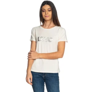 Liu Jo T shirt donna maniche corte TA5214JS003ECS M9136 White Milk LiuJo