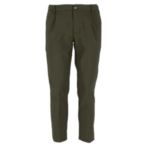Entre Amis Pantalone con elaspico e pince A25JAP52115 9001 Verde