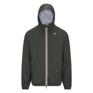K-Way Jack Stretch Dot Giacca corta uomo K5127QW WMR GREEN Blackish