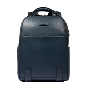 Piquadro Zaino compatto in pelle con PC 14,00'' CA6289MOS BLU