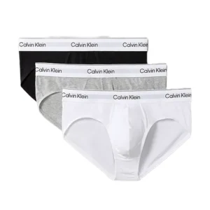 Calvin Klein Tripack Slip Uomo LV00NB4388 MP1 Grigio Nero Bianco