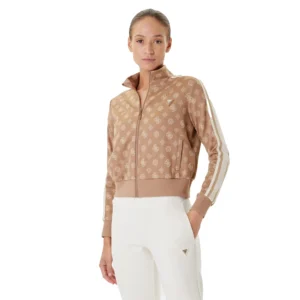 Guess Felpa con zip Peony V5YQ07 K0282 FNDS Beige