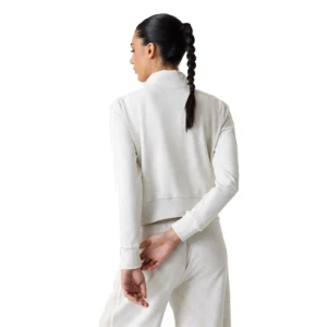 Guess Felpa con zip Peony V5YQ07 K0282 F0ER Avorio