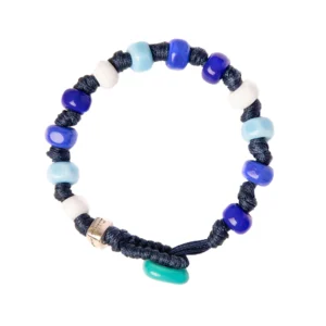 AUA Braccialetto Unisex con cordoncino blu Portofino