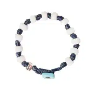 AUA Braccialetto Unisex con cordoncino blu in poliestere cerato ostuni di notte
