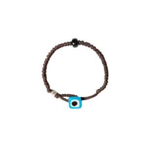 AUA Braccialetto Unisex cordoncino marrone Vernole