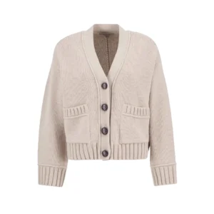 BARBOUR Cardigan Donna Faye Knitted LKN1681 ST53 Oatmeal