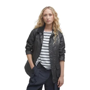 BARBOUR Giacca Beadnell Wax Jacket LWX0667 BK11 Black