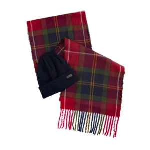 BARBOUR Swinton & Galingale Gift set MGS0079 TN69 winterberry Tartan