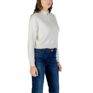 Guess Maglia con zip Harley W5BR29 Z0572 G012 White