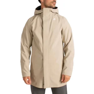 K-Way Giubbino Uomo Lungo Marlyn Bonded K7126UW B2A Beige Cashmere Blu