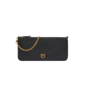 Pinko Bag Horizontal Flat Vitello seta Nero 102747 A0F1 Z99Q