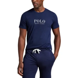 Polo Ralph Lauren T shirt Logo SS crew sleep top 714899613003 Navy