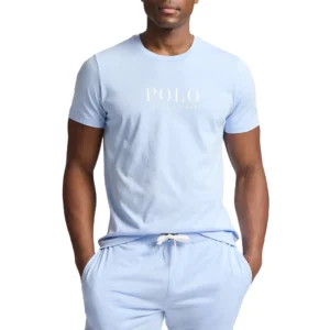 Polo Ralph Lauren T shirt uomo maniche corte 714899613022 Celeste