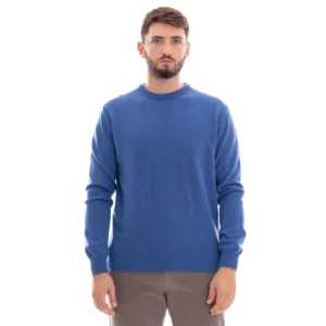 Wool & Co paricollo rasato cashmere WO 0020 22 Blu