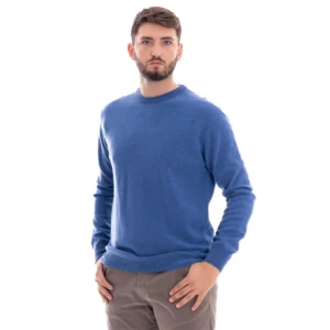 Wool & Co paricollo rasato cashmere WO 0020 22 Blu
