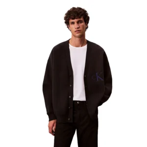 Calvin Klein Cardigan uomo Cttn Cashmere LV04RD304GUB1 Black