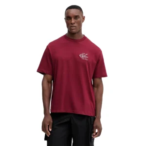 Calvin Klein T-shirt uomo Micro Monolog LV04RC856GWCV Reinassance Red