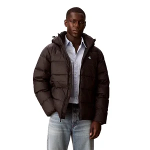 Calvin Klein Uomo Giubbino Nylon zip Off Hood Down LV04RC518GUB1 Nero