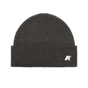 K-Way Berretto Brice Cardigan Stitch Wool K2132HW KB3 Black Olive Melange