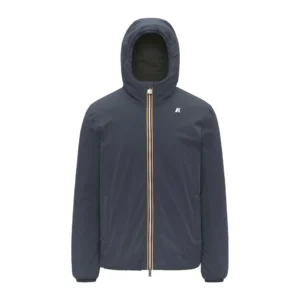 K-Way K6128VW BC0 giacca corta uomo Jack St Warm Double Blue airforce Green Blackish