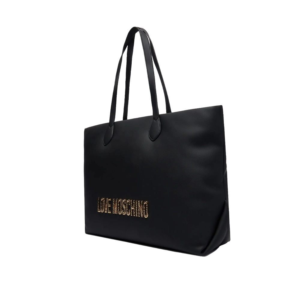 Love Moschino Borsa Pu Grs Nero Hammered Logo JC4395PP0NKD000A
