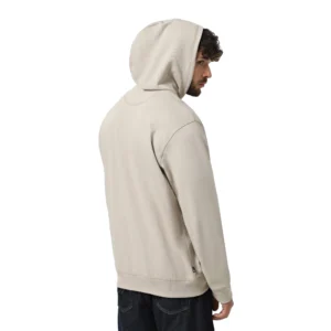 Timberland Felpa con cappuccio Established 1973 embroidered Logo Loopback Hoodie Beige TB0A5MX8CY2