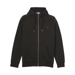 Timberland Felpa con zip e cappuccio Exeter river Brushed Back Crew Sweat Black TB0A2BNBX65