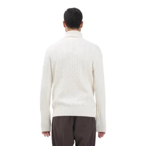 Tommy Hilfiger Pull collo alto MW0MW40439Z00 Panna