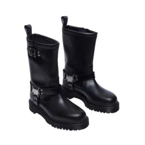 Dr Martens 32199001 Stivali alti biker Anistone Hi in pelle Nero