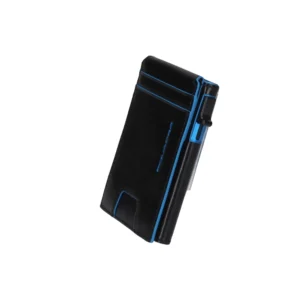 Piquadro Porta carte di credito in pelle PP7091B2BLRN Nero