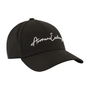 Armani Exchange cappello con visiera baseball uomo 954224 CC516 37421 Black White