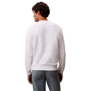 Calvin Klein Felpa 350terry badge LV04RC273GYAF Bright white