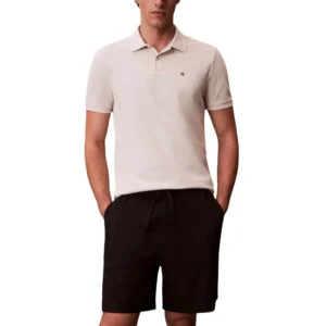 Calvin Klein Polo Monogram pique LV040EM2692JX Oatmeal