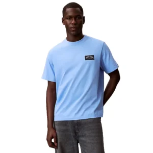 Calvin Klein T shirt Easy Collegiate badge tee LV04RF294GC32 Blue Descent