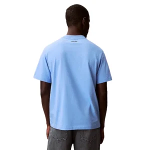 Calvin Klein T shirt Easy Collegiate badge tee LV04RF294GC32 Blue Descent