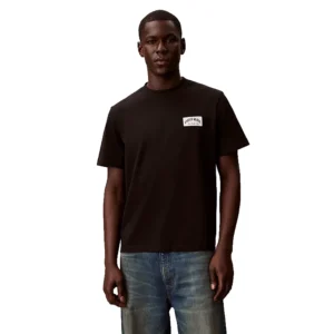 Calvin Klein T shirt Easy Collegiate badge tee LV04RF294GUB1 Black