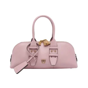 Pinko Borsa Bowling Bag Horizontal vitello morbido 105334A0QO P26Q Rosa Chiaro