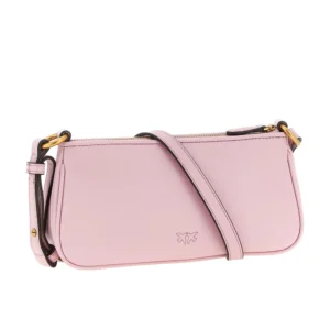 Pinko Borsa Half Moon Horizontal mini vitello morbido 105069A0QO P26Q Rosa Chiaro