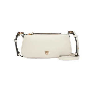 Pinko Borsa Half Moon Horizontal mini vitello morbido 105069A0QO Z14Q Bianco