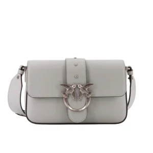 Pinko Love One Mini Slouchy Vitello Morbido 104340A0QO K32O Grigio perla