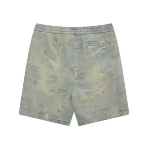 Acupuncture Bermuda Patch work HTEM822702315 Blue
