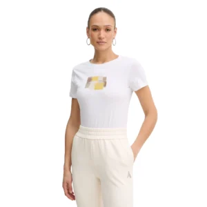 Armani Exchange t shirt donna XW002322 AF10356 U0002 Off White