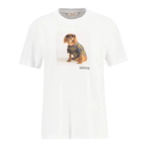 BARBOUR T shirt Marine LTS0716WH11 White