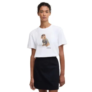 BARBOUR T shirt Marine LTS0716WH11 White