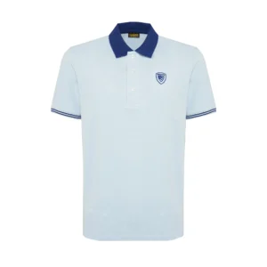 Blauer Polo uomo Oakland 26SBLUT02294 6801 80E Light Blu