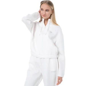 Guess Felpa full zip Cecilia scuba V4BQ14K7UW2 G6K5 White