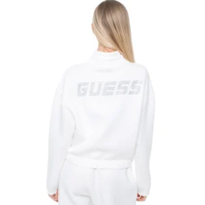 Guess Felpa full zip Cecilia scuba V4BQ14K7UW2 G6K5 White
