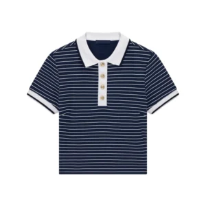 Guess Polo Alphonsine Striped W6GP17 K2946 SB09 Black White